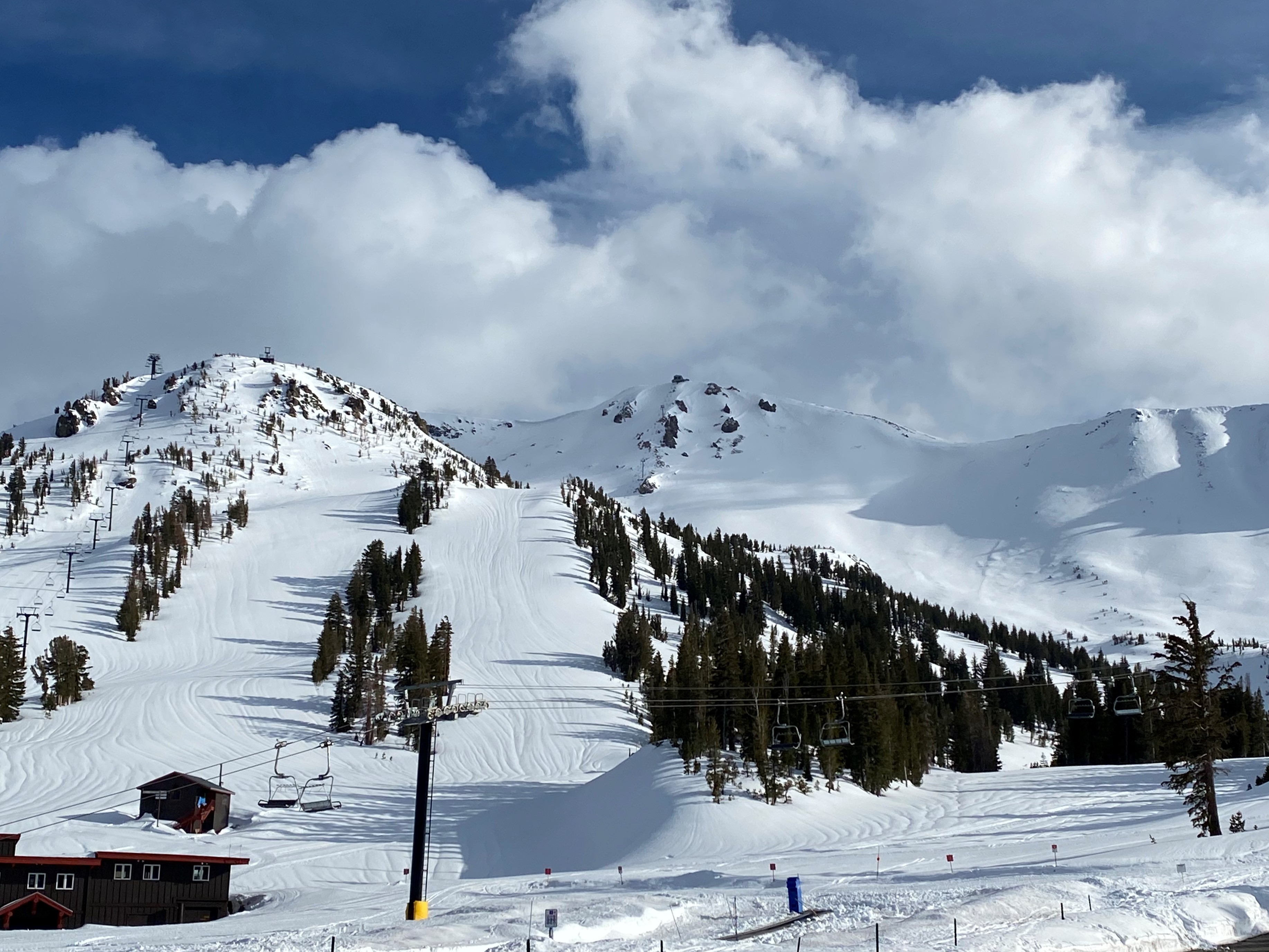 Mammoth Mountain Ski Area After Series of Snow Storms