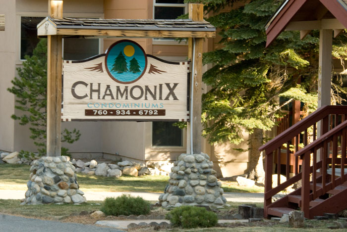 Chamonix Condos Complex Sign