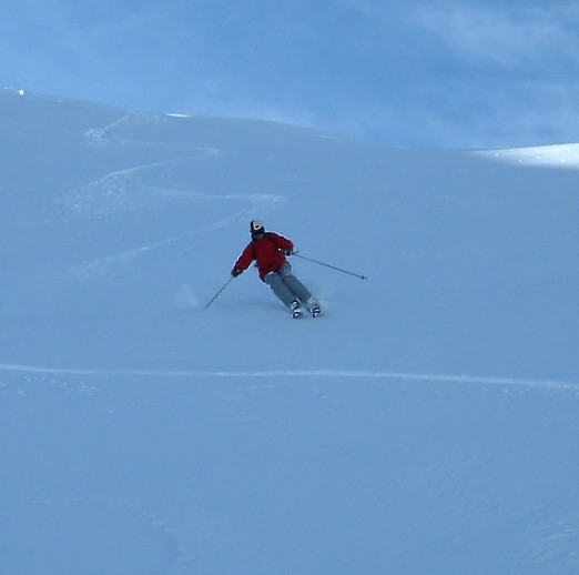 Skiing Powder Mammoth Mountain