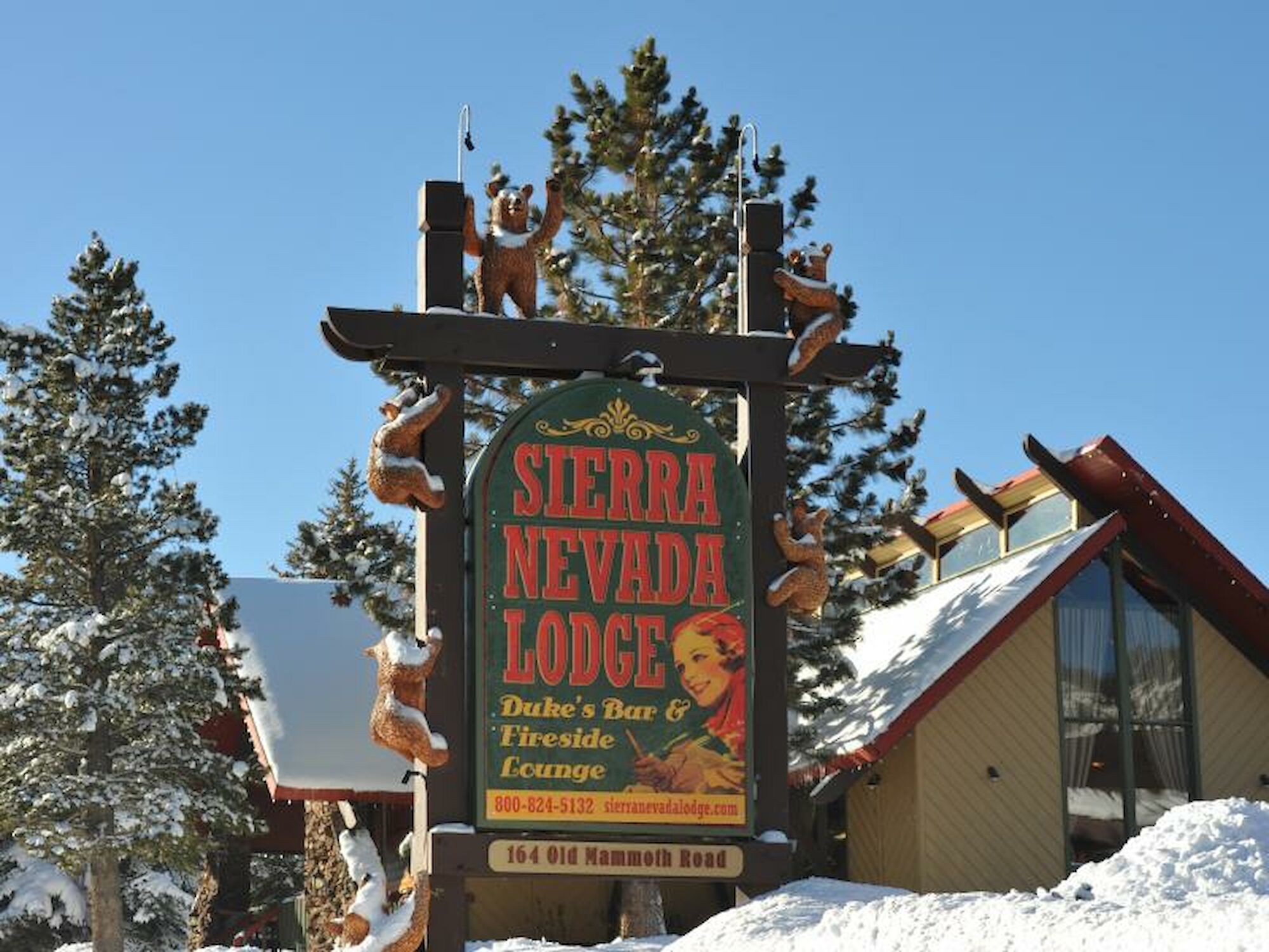 Sierra Nevada Lodge Sign