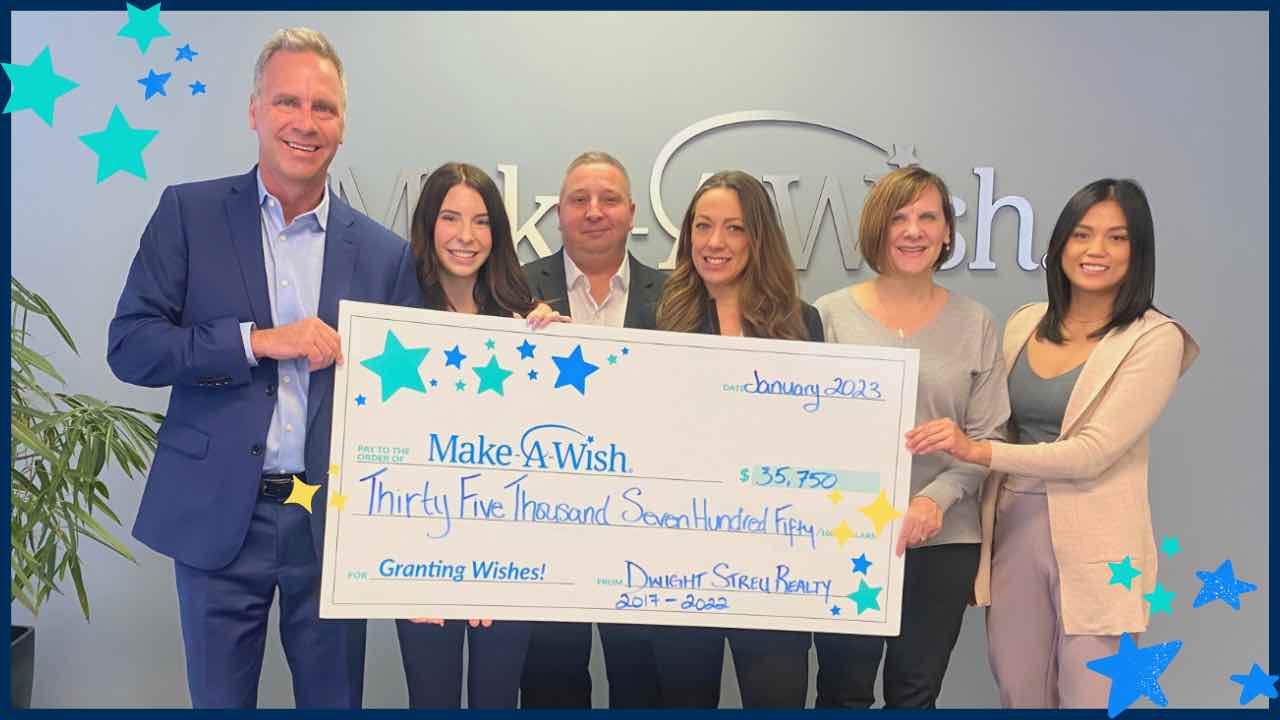 Dwight Streu Real Estate Team Donation to Make-A-Wish Jan 2023
