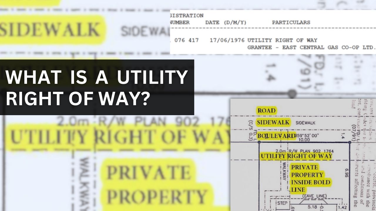 what is a utility right of way