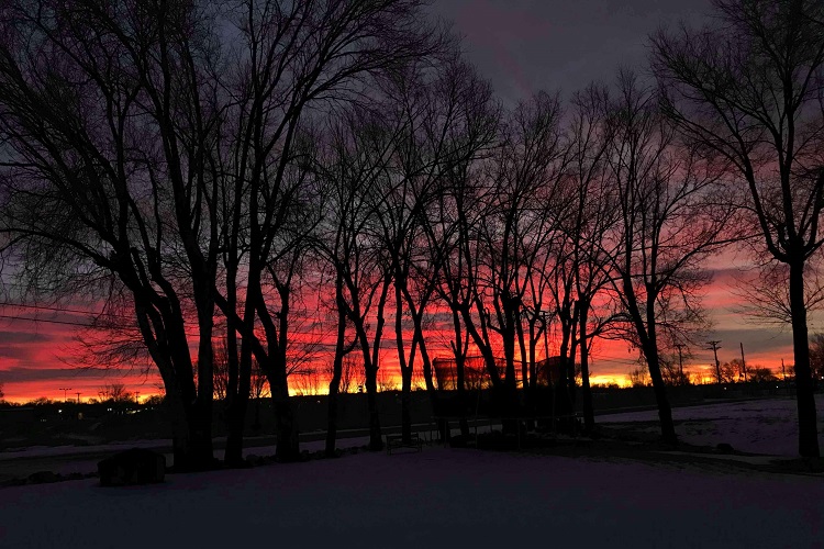 Beautiful Sunset in Fountain Colorado