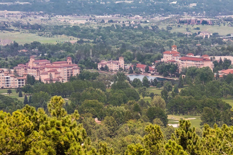 Broadmoor Hotel Located in Southwest Colorado Springs