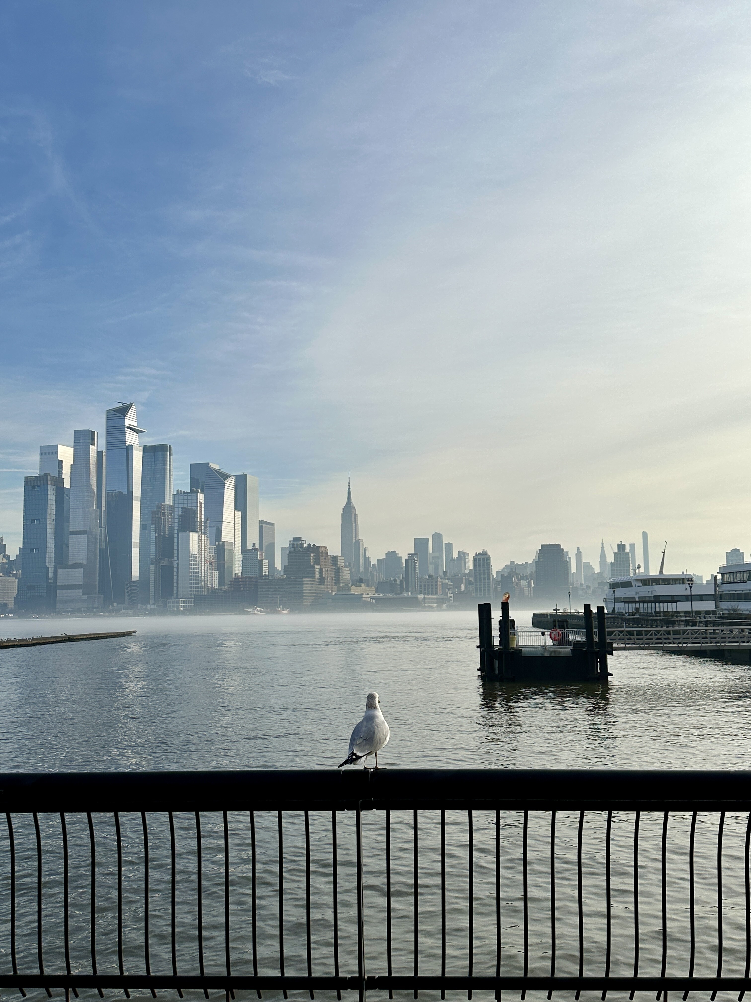 NEHO - Uptown Hoboken Waterfront with view of NYC Manhattan skyline