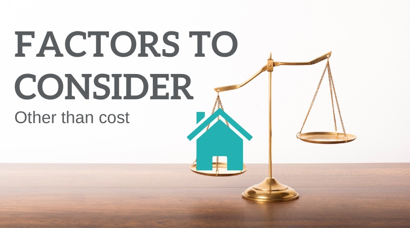 Factors Besides Cost that Matter in Home Buying