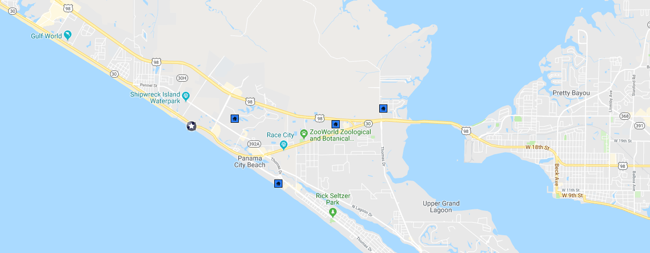 Grand Panama Beach Resort condos for sale map