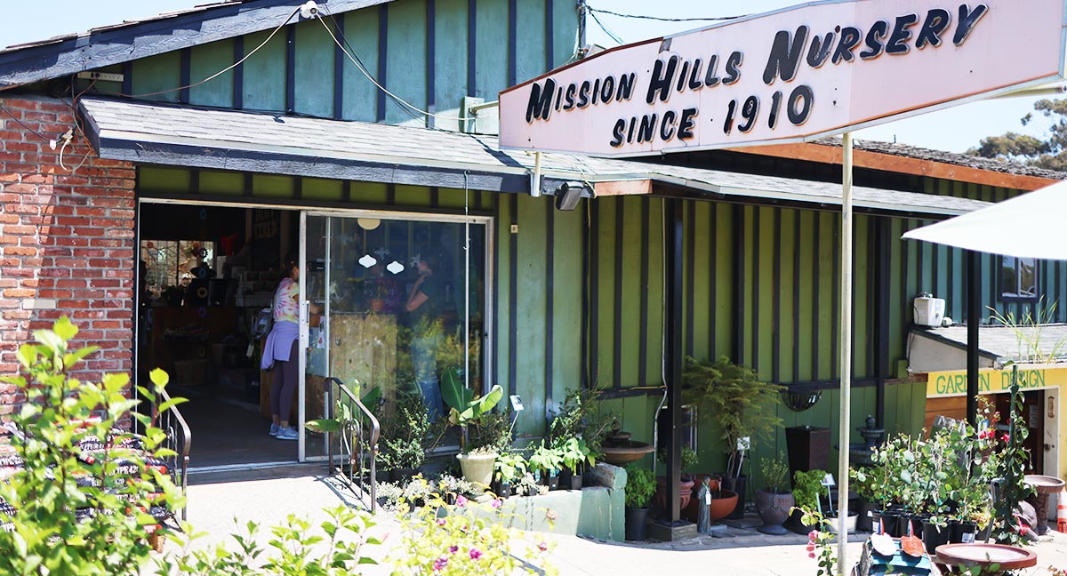 entrance to mission hills nursery