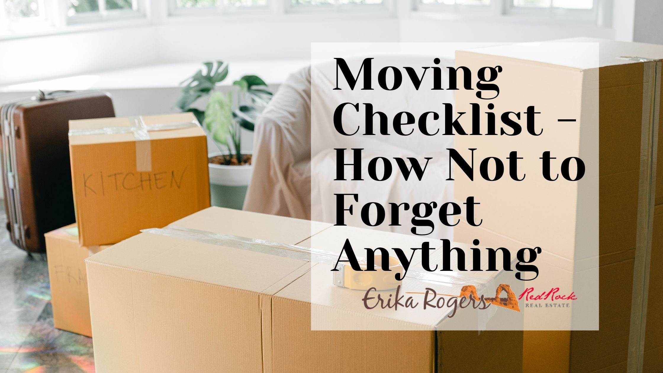 Moving Checklist – How Not to Forget Anything