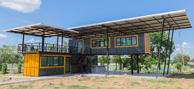 modern container pre-fab home