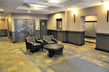 Lobby Area in Axxis Condo in Calgary, Alberta, Canada