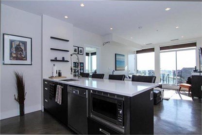 Kitchen at Casel Condo in Calgary, Alberta, Canada