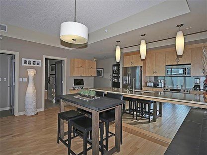Kitchen in Castello Condo in Calgary, Alberta, Canada