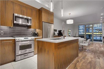Kitchen and Dining Space at Churchill Estates Condo in Calgary, Alberta, Canada