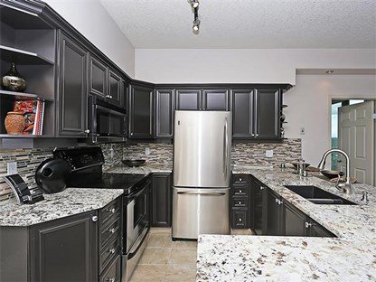 Kitchen in Discovery Pointe Condo in Calgary, Alberta, Canada