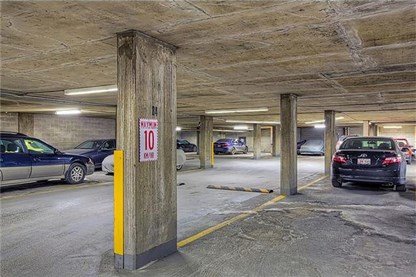 Parking Garage at Roxboro House Condos in Calgary, Alberta, Canada