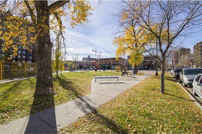 Park Near the Savoy Condos in Calgary, Alberta, Canada