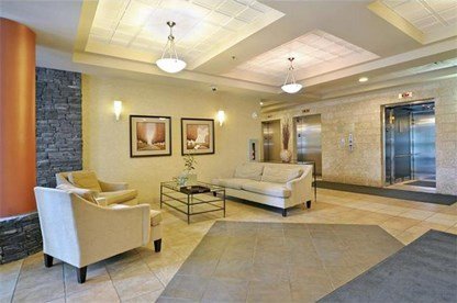 Interior Lobby Area at Tarjan Place Condos, Calgary, Alberta, Canada