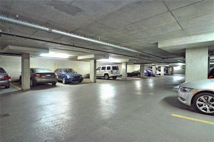 Parking Garage at Tarjan Place Condos, Calgary, Alberta, Canada