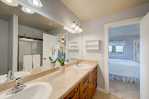 Double sink in the first floor master suite 218 Dogwood Street Bozeman MT 59718