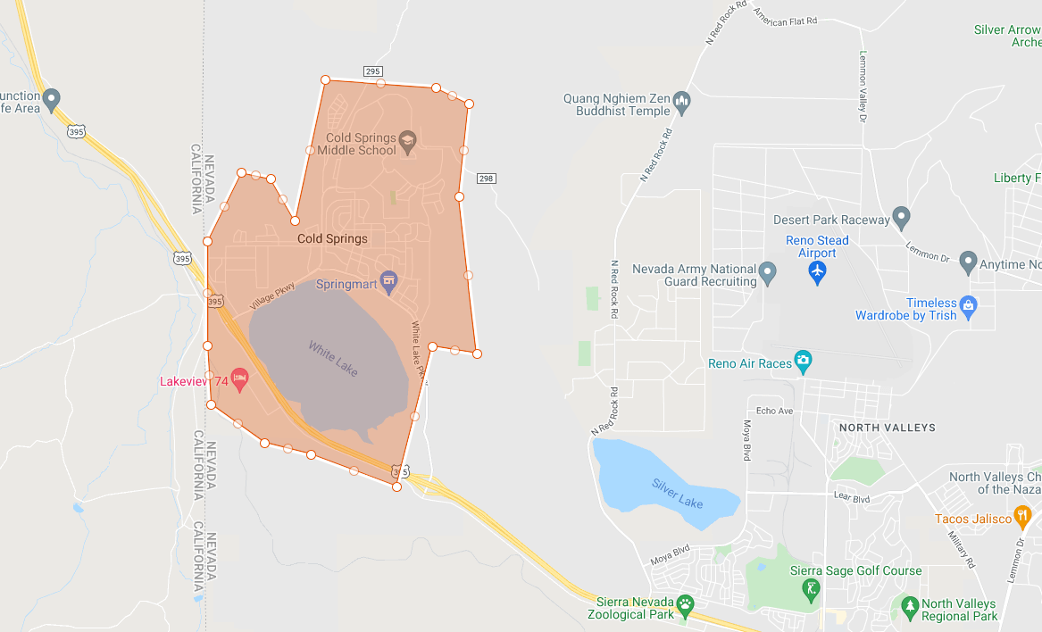 Cold springs map
