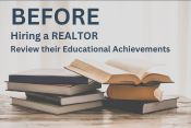 Before Hiring A REALTOR Review their Education