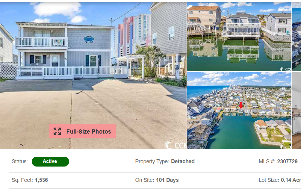 cherry grove beach home for sale north myrtle beach