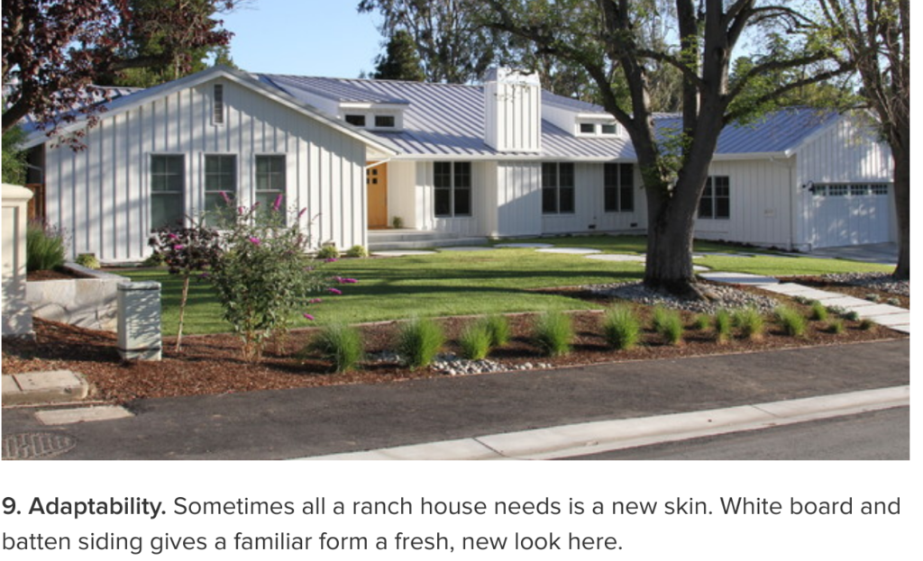 contemporary ranch home example from houzz
