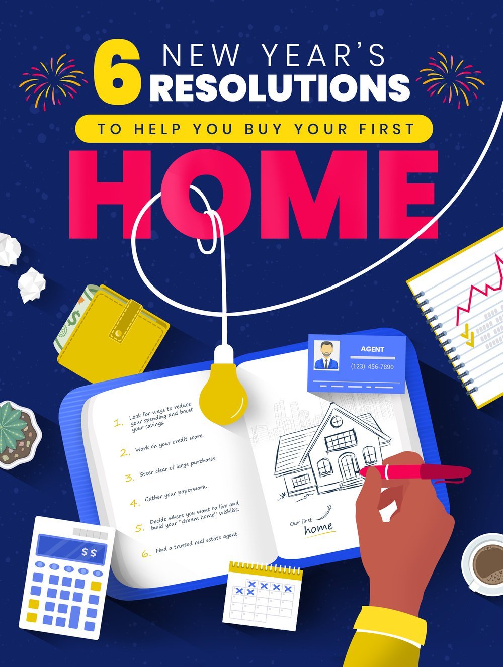 6 New Year's Resolutions To Help You Buy Your First Home