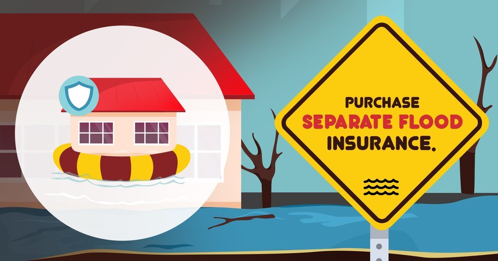 Purchase separate flood insurance