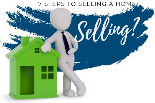 shape of a person leaning on a house- 7 steps to selling a home