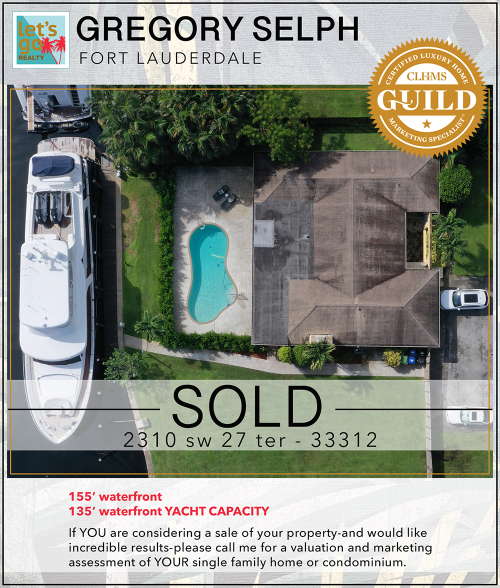 SOLD 2310 SW 27th Ter FORT LAUDERDALE FL 33312 #gregoryselph