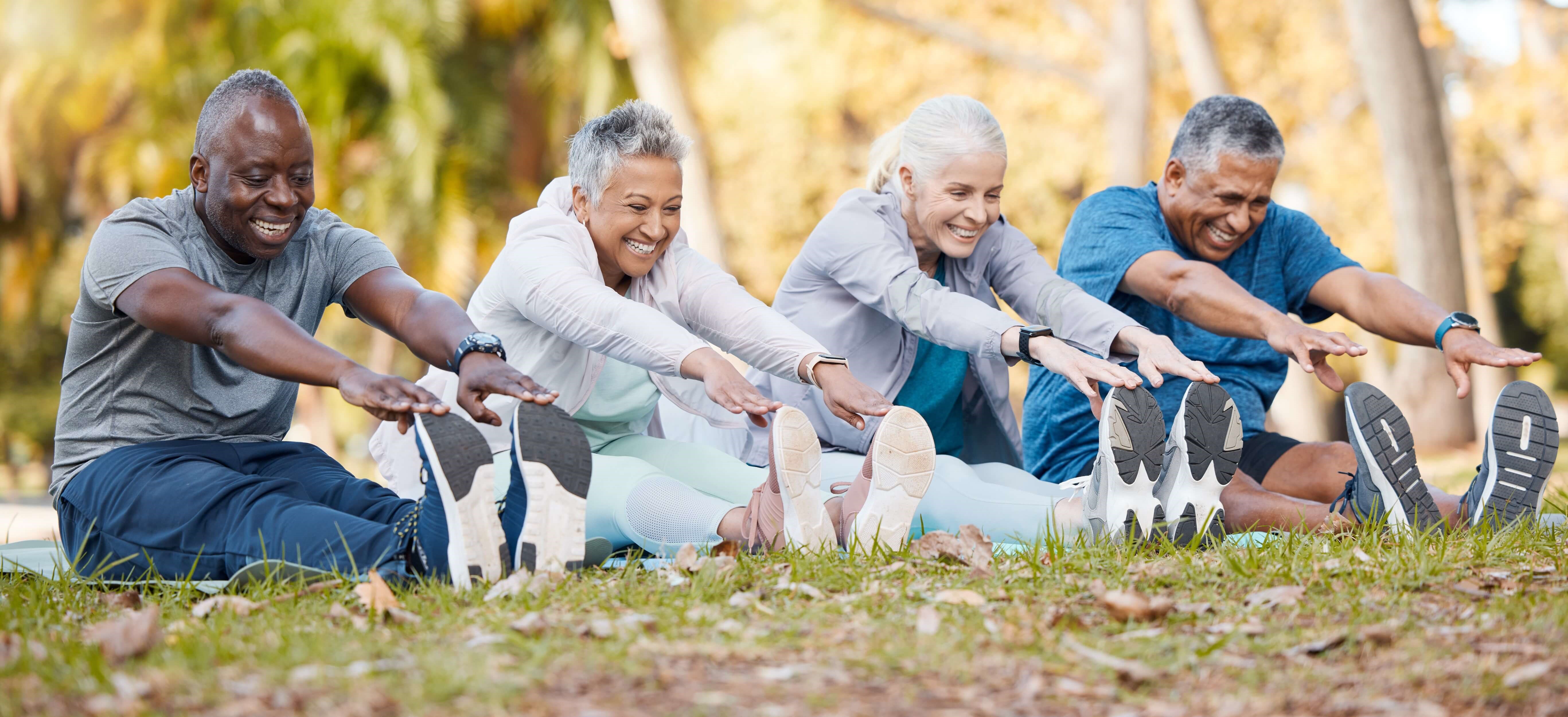 active retirees excercising