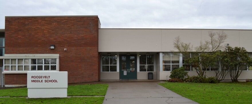 Front Entrance Roosevelt Middle School
