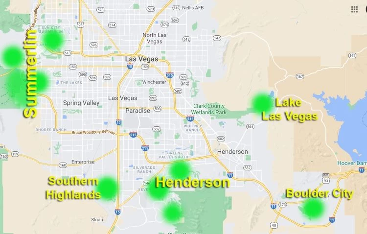 The Best Suburbs Near Las Vegas (2023)