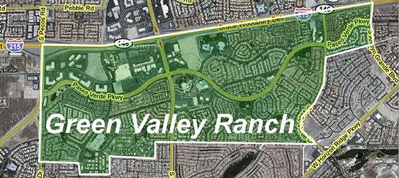Las vegas green valley map