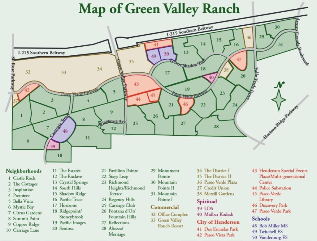 Map of Green Valley Ranch