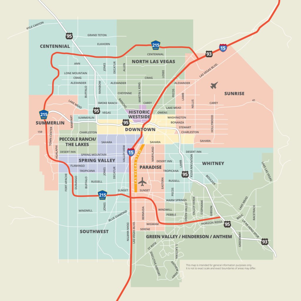 Las Vegas Valley Map