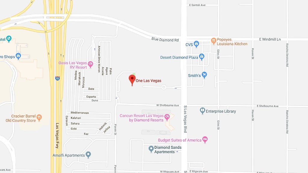One Las Vegas Community map