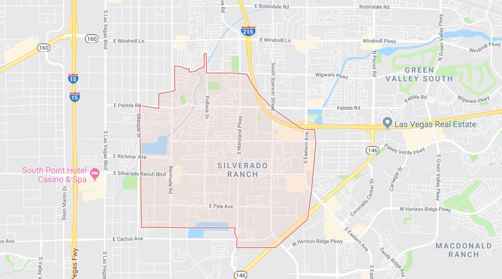 silverado ranch las vegas map