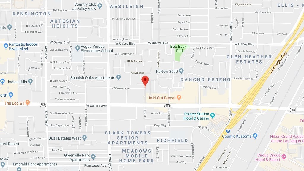 Spanish Oaks Las Vegas Home map