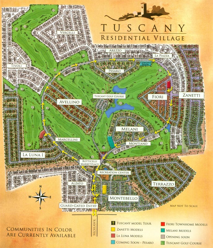tuscany las vegas homes map