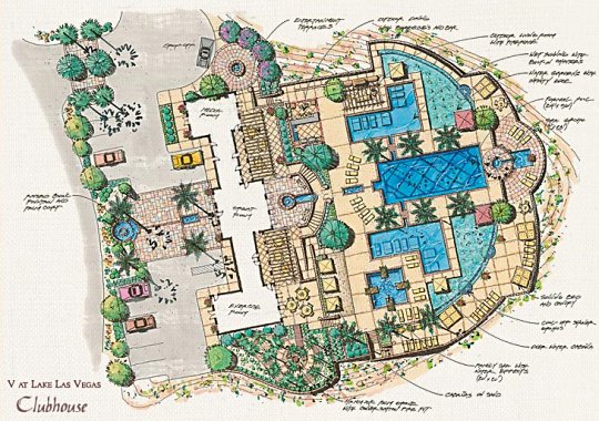 V at Lake Las Vegas  map