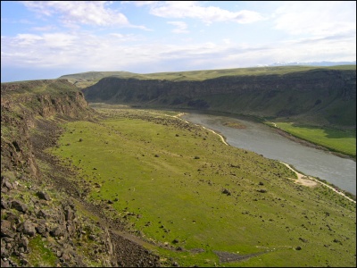 The Snake River Plain in Idaho