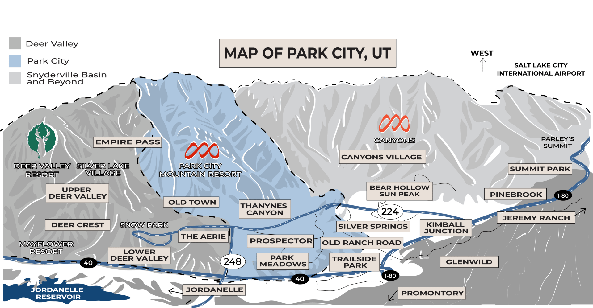 Map of Park City Neighborhoods
