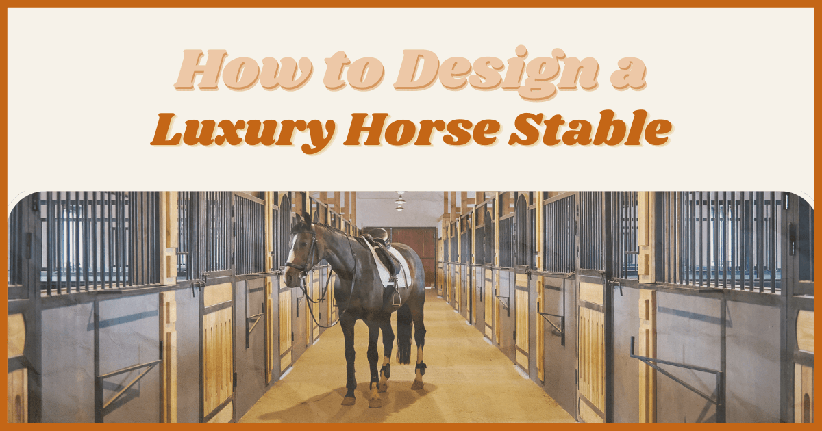 Horse Owners: Design a Luxury Shelter at Home