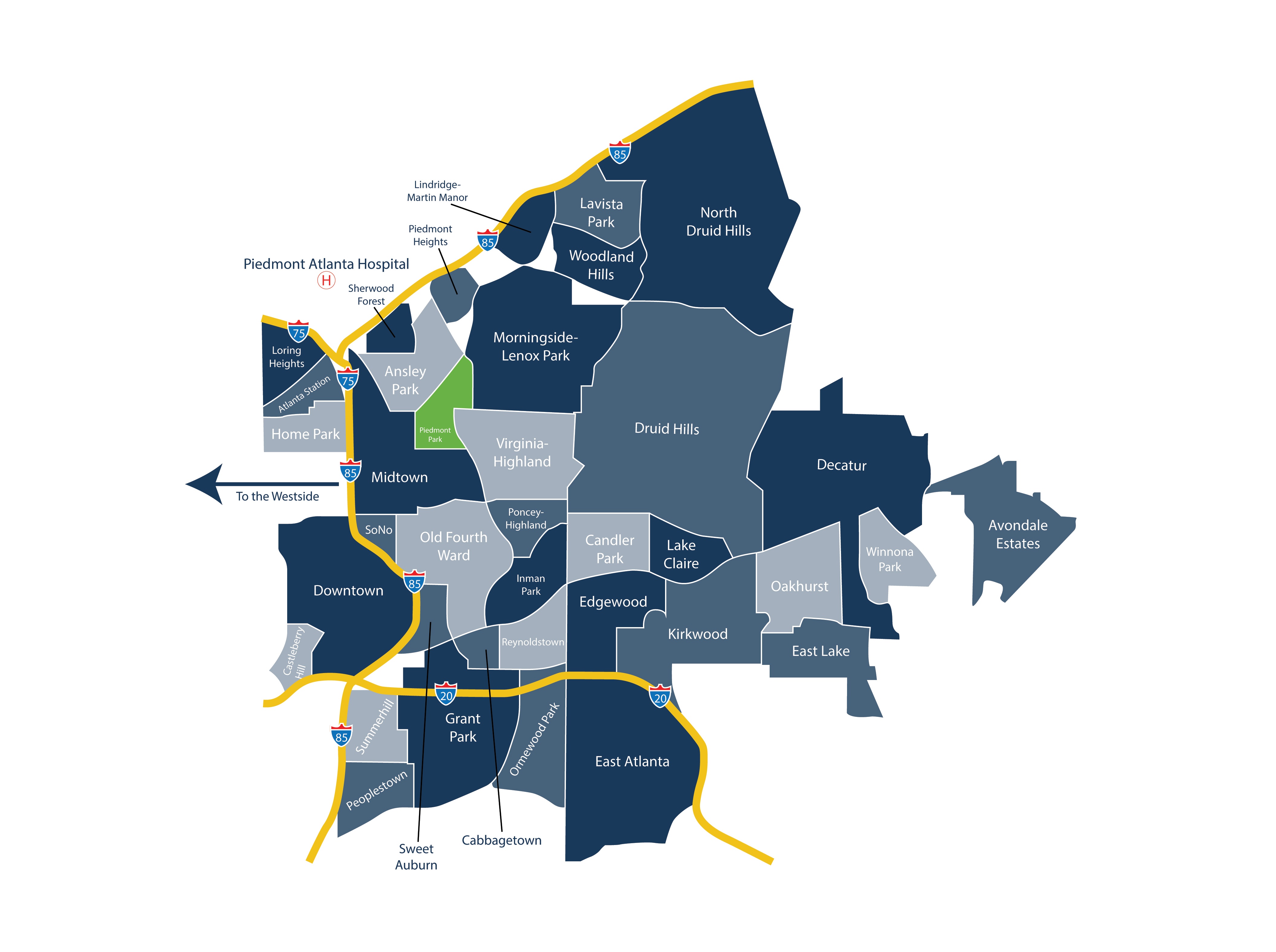 Atlanta Neighborhood Map 