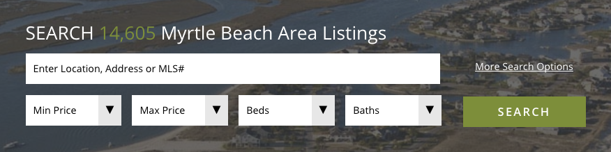 myrtle beach advanced real estate search