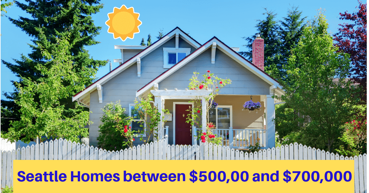 Seattle homes for sale between 500000 and 700000