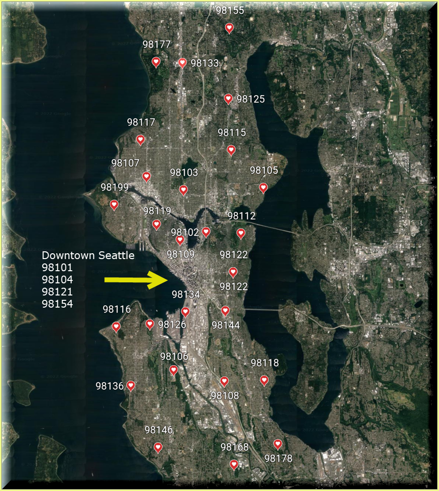 Seattle zip codes | Seattle WA zip codes | MySeattleHomeSearch